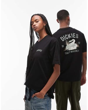 Dickies snake graphic back print t-shirt in black