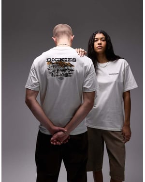 Dickies landscape graphic back print t-shirt in white