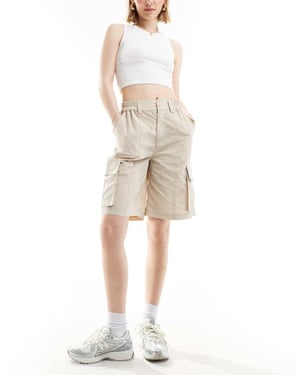 Sixth June längre cargoshorts i beige
