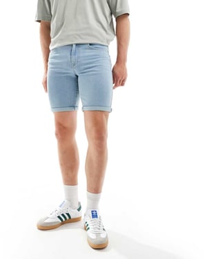 ONLY & SONS denimshorts i ljusblå