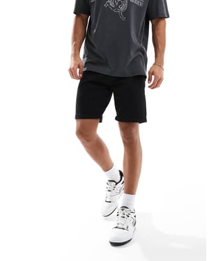 Jack & Jones femficksshorts i svart