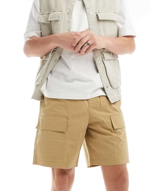 ASOS DESIGN cargonylonshorts i beige