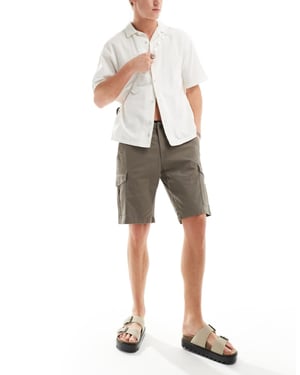 Jack & Jones cargoshorts i brunt