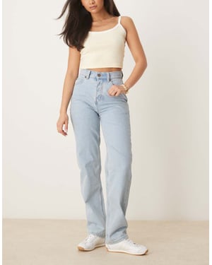 Dickies Thomasville high waisted relaxed fit jeans in blue denim