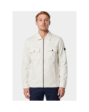 Bos Bright Blue Overshirt 2061/off white