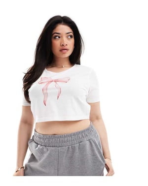 Kaiia Plus babytee med båtmotiv i vitt