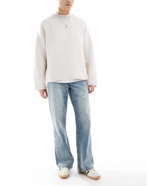ASOS DESIGN vida flare jeans i ljusblåtvätt