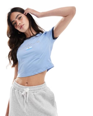 Pieces fotboll baby t-shirt med Argentina grafik i ljusblå