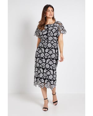 Mono Lace Pencil Dress