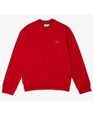 Lacoste Men's Crew Neck Sweatshirt Red