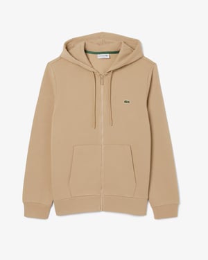 Lacoste Men's Zip Up Sweatshirt Beige