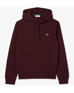 Lacoste Men's Fleece Hoodie Bordeaux