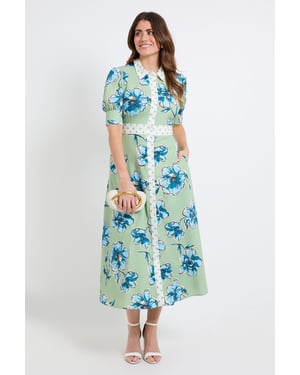 Summer Cotton Floral Shirt dress