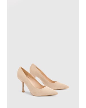Lexie Faux Suede High Heeled Court Shoes