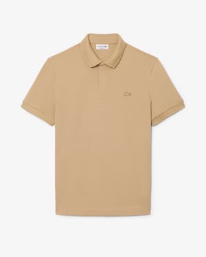 Lacoste Men's Paris Strech Pique Polo Shirt Beige