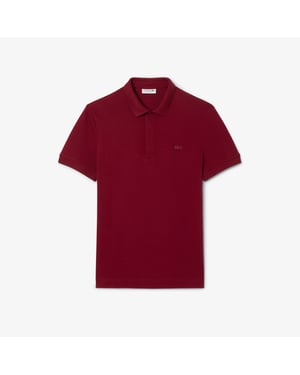 Lacoste Men's Paris Strech Pique Polo Shirt Bordeaux