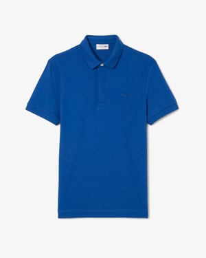 Lacoste Men's Paris Strech Pique Polo Shirt Saphire Blue