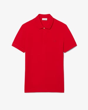 Lacoste Men's Paris Strech Pique Polo Shirt Red