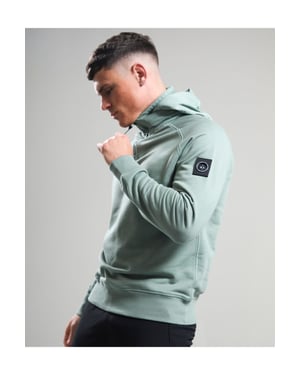 Stanford 1/4 Zip Hood Sage