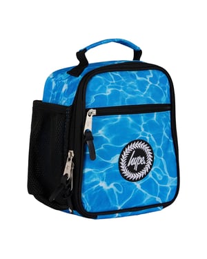 Kinderen Lunchtas Blauw Zwembadprint - Thermisch Geïsoleerde Schoollunch Box