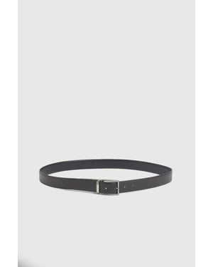 Black & Brown Reversible Textured Belt
