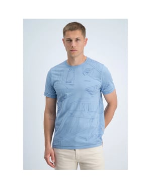 Gabbiano Heren shirt 1566115 nik 224 allure blue