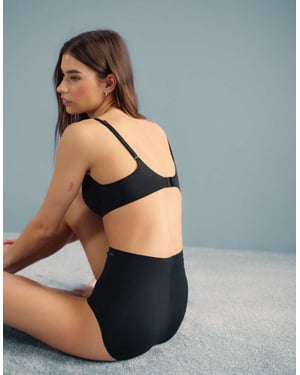 Calvin Klein Shapewear firm sculpted stay put stretch brief in black
