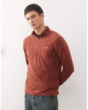 Columbia Klamath Range II half zip fleece in burgundy