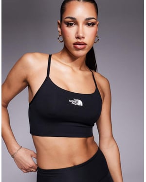 The North Face Flex logo low support bra in black