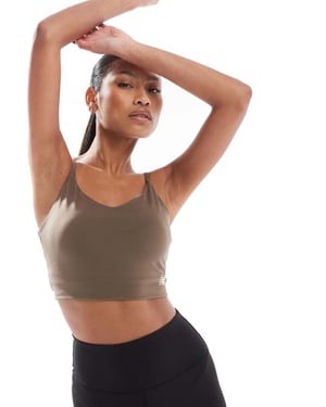 New Balance Harmony Light Support Sports Bra in grey