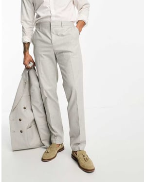 Shelby and Sons kenmal suit trousers in stone