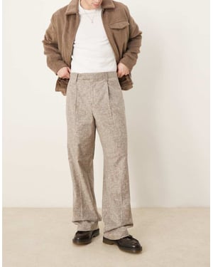 ASOS DESIGN smart vida byxor i ljusgrå melange