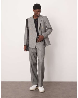 ASOS DESIGN tunga vida kostymbyxor i grått