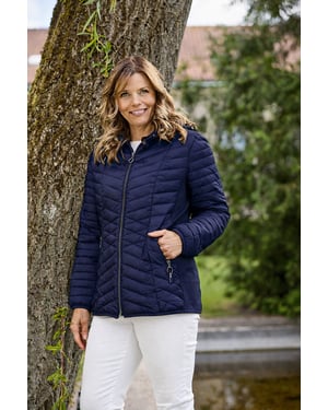 Katja Marineblauw Jas