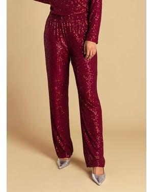 IVY BEAU Alida Bottoms - Dark Red