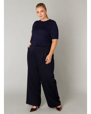 YEST CURVE Fabiola Bottoms - Dark Navy