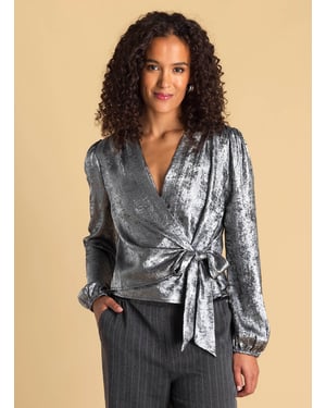 IVY BEAU Alaia Tops - Silver