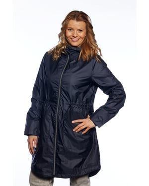 Izette Marineblauw Jas