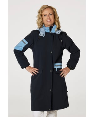 Berta Marineblauw Jas