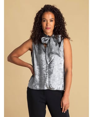 IVY BEAU Amylia Tops - Silver