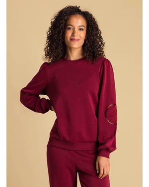 IVY BEAU Amanda Tops - Dark Red