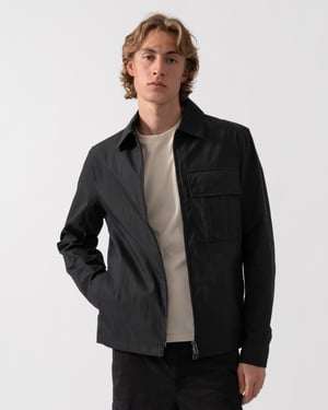 Cargo Overshirt in Black