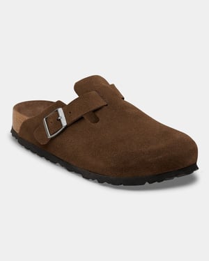 Boston Carafe Tonal FB Clogs in Dark Brown