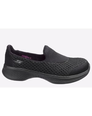 Skechers Go Walk 4 Kindle Junior Slip On Trainers