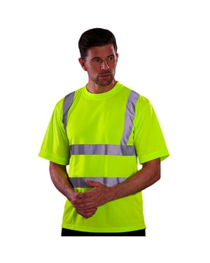 Yoko Heren Fluo Hi-Vis T-Shirt (Geel)