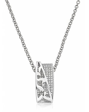 Orphelia Dames 925 Sterling Zilveren Ketting met Hanger - Zilver ZH-4471