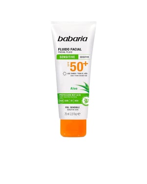 Aloe Vera Ansiktsvätska För Känslig Hy Spf 50+ 75 ml
