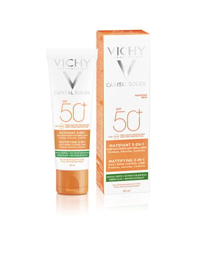 Capital Soleil Matifierande 3-i-1 Spf50+ 50 ml