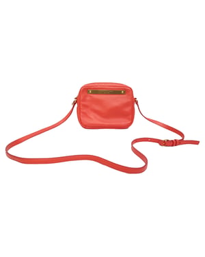 Marc by Marc Jacobs schoudertas met logo-plaatje in oranje leer