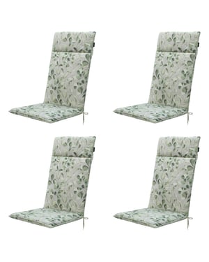 Madison tuinstoelkussen hoge rug diez ca. 120x50 cm set van 4
